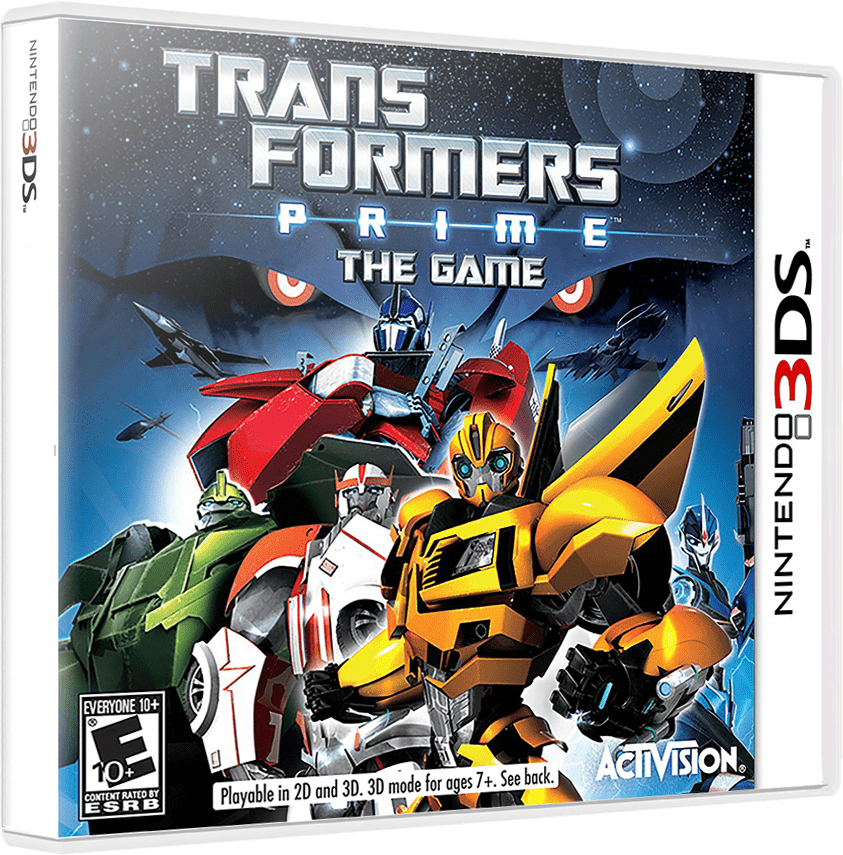 Transformers: Prime box art for Nintendo 3DS